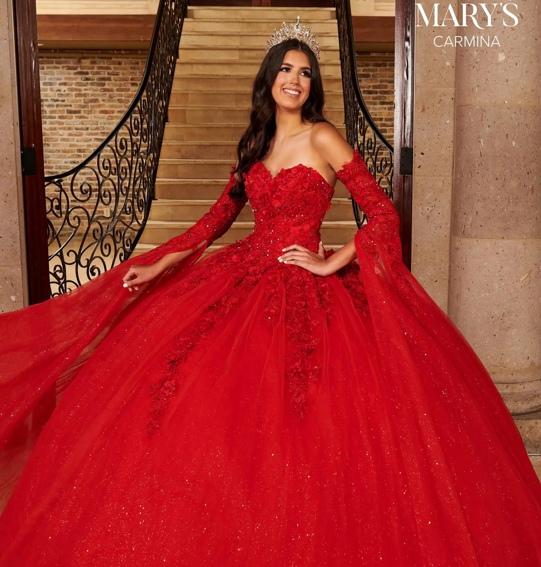Hottest Red Quinceanera Dresses Image