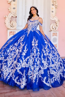 Princesa by Ariana Vara Style #PR30153 #8 Ivory/Gold thumbnail