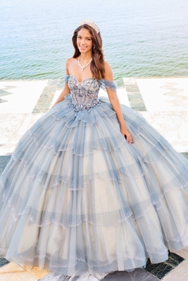 Princesa by Ariana Vara Style #PR30160 #5 Slate/Champagne thumbnail