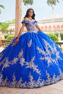 Princesa by Ariana Vara Style #PR30163 #3 Royal/Gold thumbnail