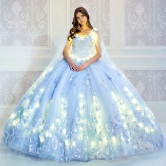 Princesa by Ariana Vara Style #PR22021NL #2 Blush/Champagne thumbnail