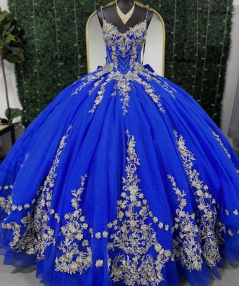 Princesa by Ariana Vara Style #PR30182 #5 Royal/Gold thumbnail