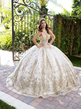 House of Wu Style #56533 #12 White/Gold thumbnail