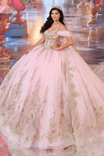 Princesa by Ariana Vara Style #PR30192 #7 Pink/Gold thumbnail