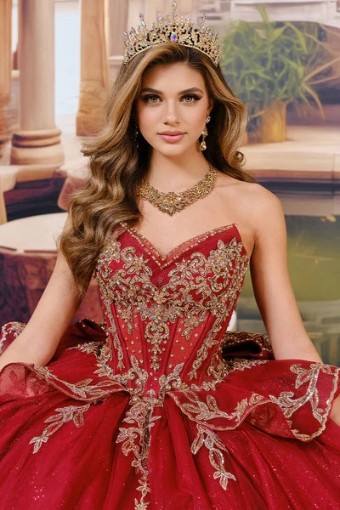 Princesa by Ariana Vara Style #PR30193 #9 Champagne/Gold thumbnail