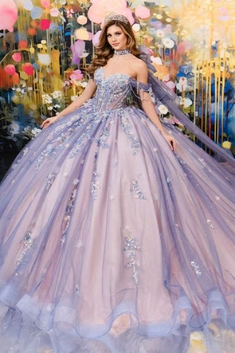 Princesa by Ariana Vara Style #PR30194 #8 Slate/Rose thumbnail