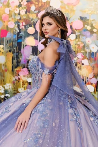 Princesa by Ariana Vara Style #PR30194 #11 Slate/Rose thumbnail