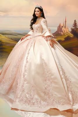 Princesa by Ariana Vara Style #pr30210 #0 default Ivory/Gold thumbnail