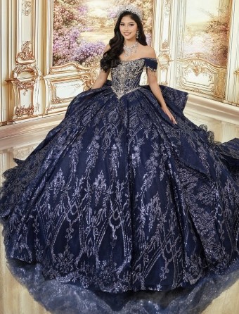 Princesa by Ariana Vara Style #PR30245 #9 Navy Blue/Silver thumbnail