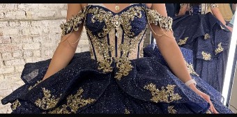 Maggie By Alborada Style #Alexandria #2 default Navy/Gold thumbnail