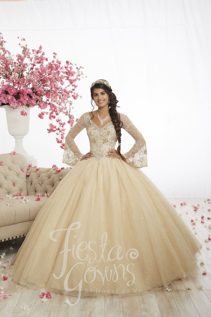 slim fit dress slacks Champagne Beaded Feather Wedding Dress Removable Sleeve Quinceanera Dr –  SELINADRESS main image 0
